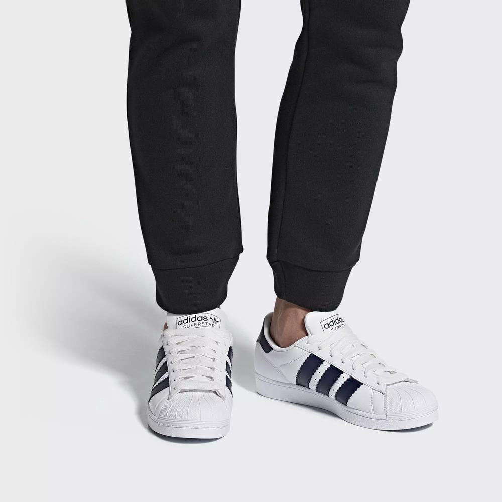 Adidas Superstar Tenis Blancos Para Hombre (MX-18280)